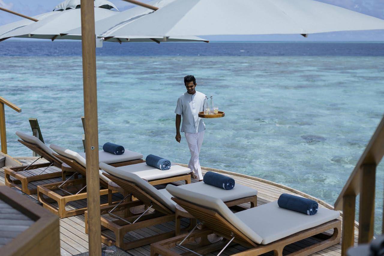 Two Bedroom Ocean Pavilion with Pool, Sonnenterrasse, Huvafen Fushi Maldives